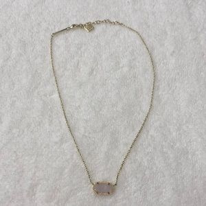 Kendra Scott Elisa Gold Necklace Iridescent Drusy